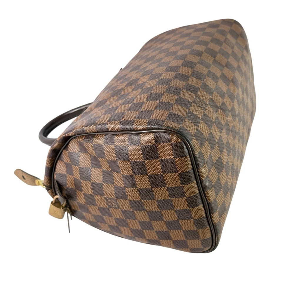 LOUIS VUITTON Brown Canvas Damier Ebene Speedy 30 Made in France - Picture 13 of 17